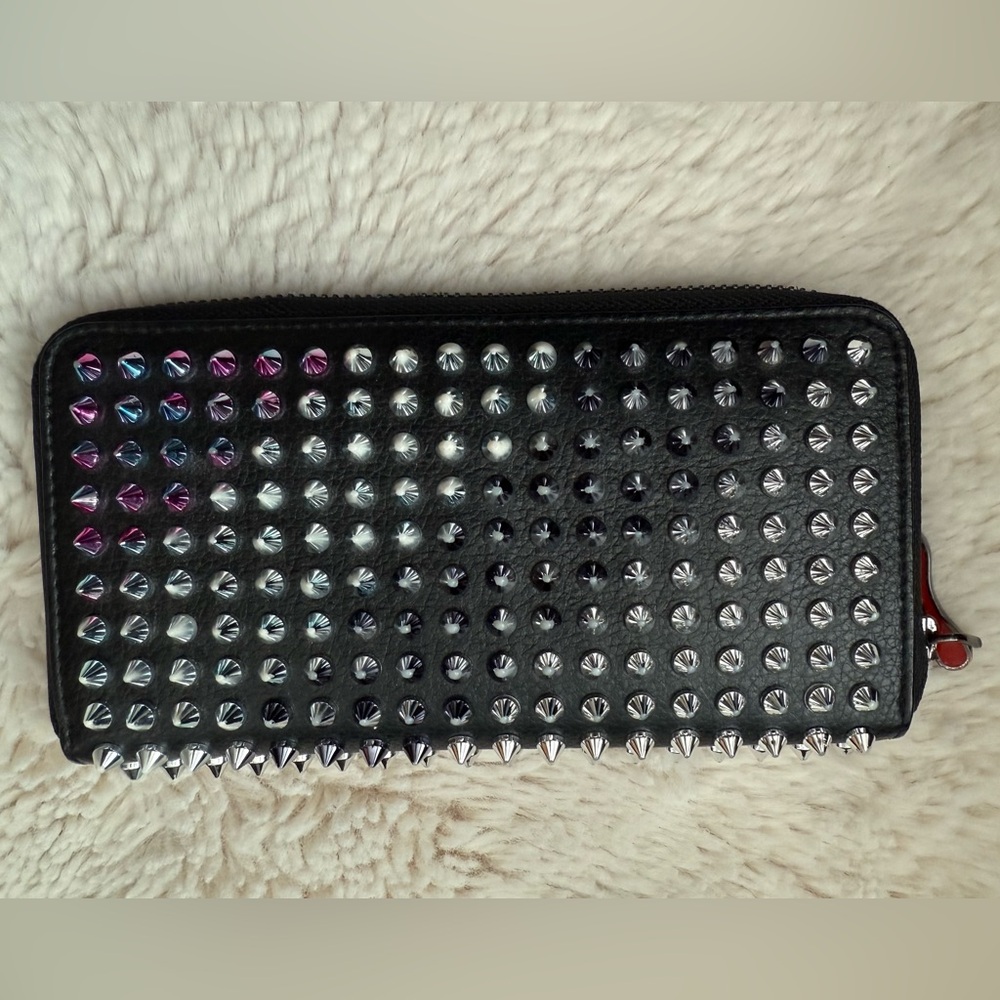 Christian Louboutin Studded Black Wallet EUC